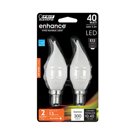 4.5W SW Flame Bulb, 2PK